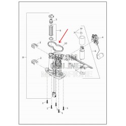 DICHTUNG FÜR KRAFTSTOFFPUMPENTÜR OEM 75301-07 HARLEY DAVIDSON SOFTAIL M-EIGHT 18-21