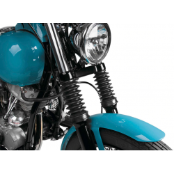 COUVERTURE SOUFFLETS SET NOIR POUR FOURCHE 49 MM 7" HARLEY DAVIDSON