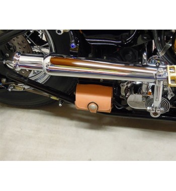 SET MUFFLERS EXHAUST SLIP-ON VINTAGE 50 CM UNIVERSAL BELL END CHROME FOR MOTORCYCLES