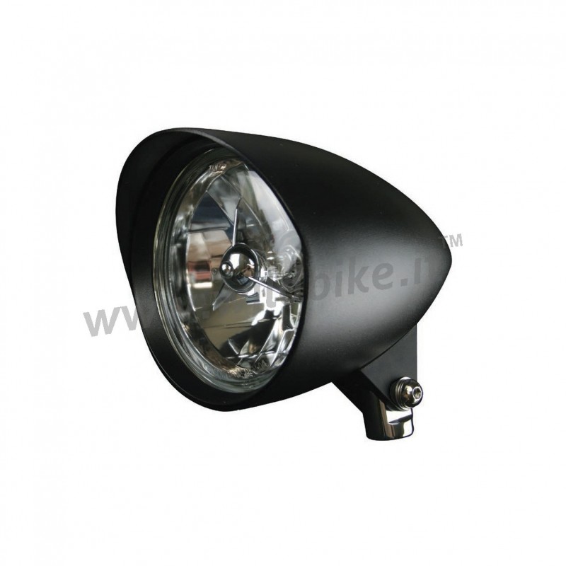 FARO FANALE ANTERIORE CONE STYLE NERO 5 3/4"  MOTO CUSTOM E HARLEY DAVIDSON