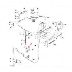 TUBO CARBURANTE BENZINA EFI INIEZIONE OEM  62900-01D PER HARLEY DAVIDSON FXS/FLS SOFTAIL '01-'17