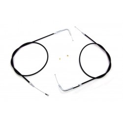 SET CAVI ACCELLERATORE GAS 109 CM (42.84") ACCIAIO NERI HARLEY DAVIDSON XL SPORTSTER 96-20