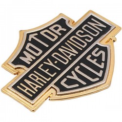 BAR & SHIELD GOLD LOGO PLATE EMBLEM OEM 91815-85 HARLEY DAVIDSON