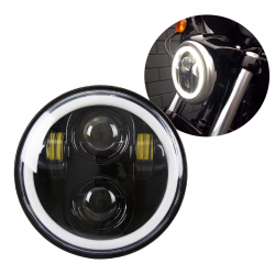 SCHEINWERFERKÖRPER LED EU ZULASSUNG HALO RING HARLEY DAVIDSON XL SPORTSTER 04-21