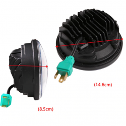 GRUPPO OTTICO FARO ANTERIORE OMOLOGATO 5.75 LED SUPERLIGHT ANELLO HALO HARLEY DAVIDSON XG 750 STREET