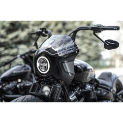 WINDSCHUTZSCHEIBE FAIRING KILLER CUSTOM SCHWARZEN HARLEY DAVIDSON SOFTAIL FXBB STREET BOB 18-21
