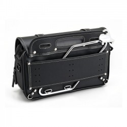 BORSA LATERALE IN PELLE 9LT PER MOTO CUSTOM E HARLEY DAVIDSON