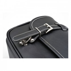 BORSA LATERALE IN PELLE 18LT PER MOTO CUSTOM E HARLEY DAVIDSON