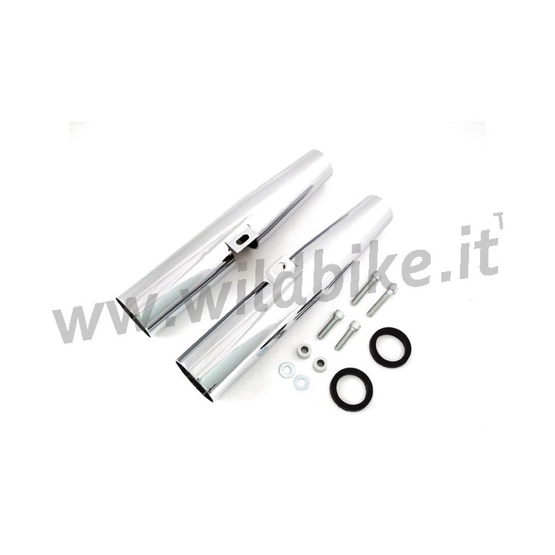 COPERTURE FODERI CROMATI FORCELLA 39 MM HARLEY DAVIDSON XL SPORTSTER 04-20