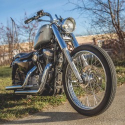 COUVERTURES COURROIES DE FOURCHE 39 MM CHROME HARLEY DAVIDSON XL SPORTSTER 04-20