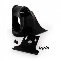 SHINY BLACK BOBBER SPOILER TOE FOR HARLEY DAVIDSON SOFTAIL 18-21
