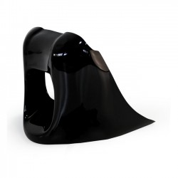 TRINKGELD SPOILER BOBBER GLÄNZEND SCHWARZ FÜR HARLEY DAVIDSON SOFTAIL 18-21