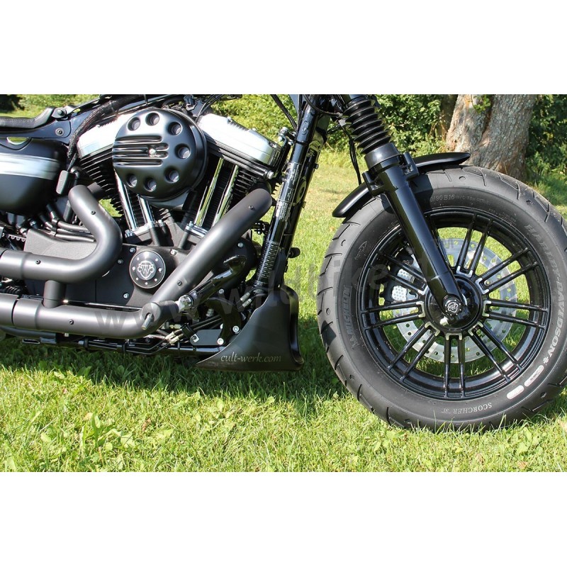 BOUT DE SPOILER BOBBER NOIR BRILLANT POUR HARLEY DAVIDSON XL SPORTSTER 04-20