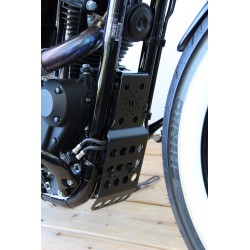 ABDECKUNG Stoßstangen OLD SCHOOL GLÄNZEND SCHWARZ HARLEY DAVIDSON XL SPORTSTER 04-20