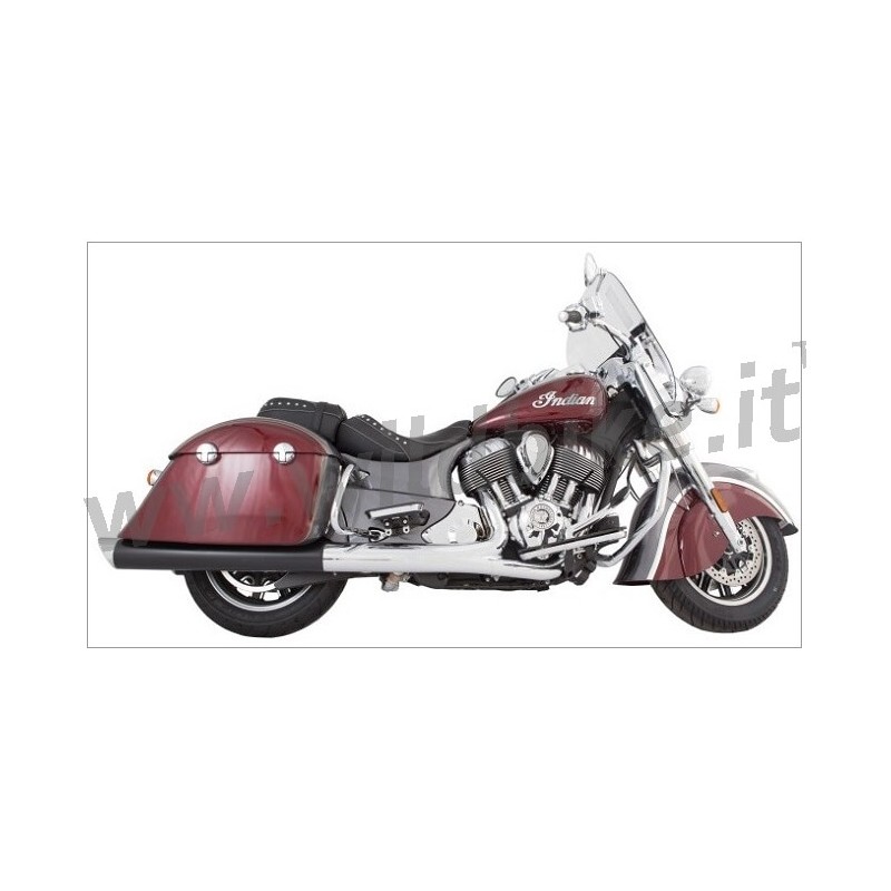 SCARICHI MARMITTE TAB PERFORMANCE SLIP-ON 4" B.A.M. NERI INDIAN TOURING CRUISER 2014-2026
