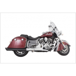 BLACK EXHAUST MUFFLERS TAB PERFORMANCE SLIP-ON 4" B.A.M. INDIAN TOURING CRUISER 2014-2026