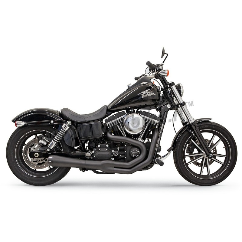 SYSTEME D'ECHAPPEMENTS BASSANI ROAD RAGE 2 MEGA 2EN1 NOIR HARLEY DAVIDSON FXD DYNA 93-17