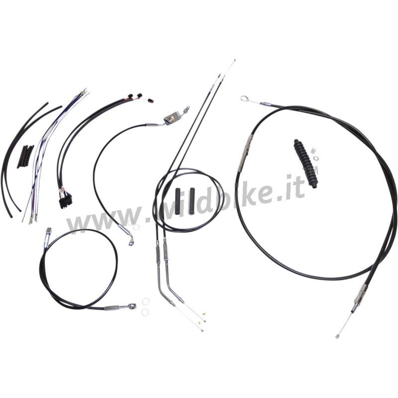 KIT CAVI/FRENI COMPLETI PER MANUBRIO APE HANGER 10"-12" HARLEY DAVIDSON XL SPORTSTER ABS 14-20