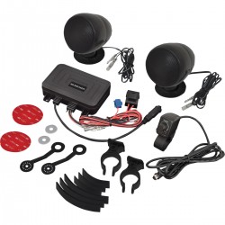 KIT HAUT-PARLEUR STEREO AUDIO SYSTEM SC COMPACT BLUETOOTH 40W NOIR MOTORCYCLE AND HARLEY DAVIDSON