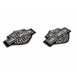 EMBLEMS FUEL GAS TANK LOGO BAR & SHIELD SILVER HARLEY DAVIDSON