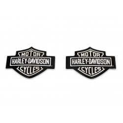 EMBLEMS FUEL GAS TANK LOGO BAR & SHIELD SILVER HARLEY DAVIDSON