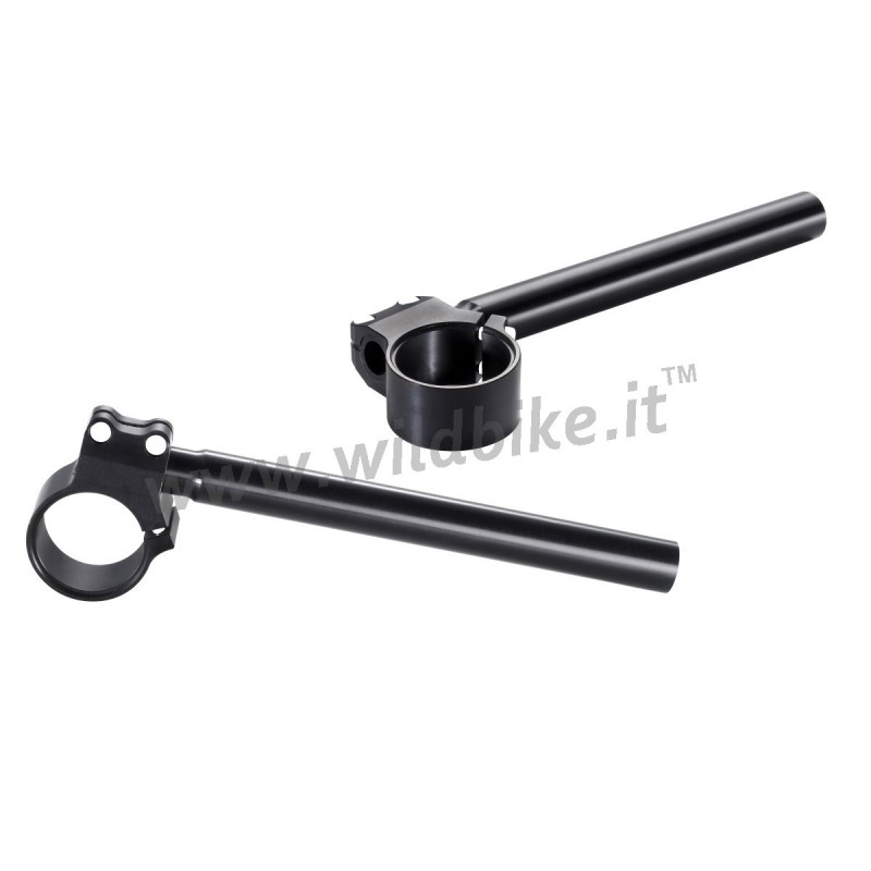KIT CLIP-ON RACING Ø 35MM GUIDON NOIR 22 MM KIT CAFE RACER HARLEY DAVIDSON