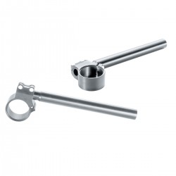 CLIP-ON RACING KIT Ø 35MM SILVER HANDLEBAR 22 MM KIT CAFE RACER HARLEY DAVIDSON