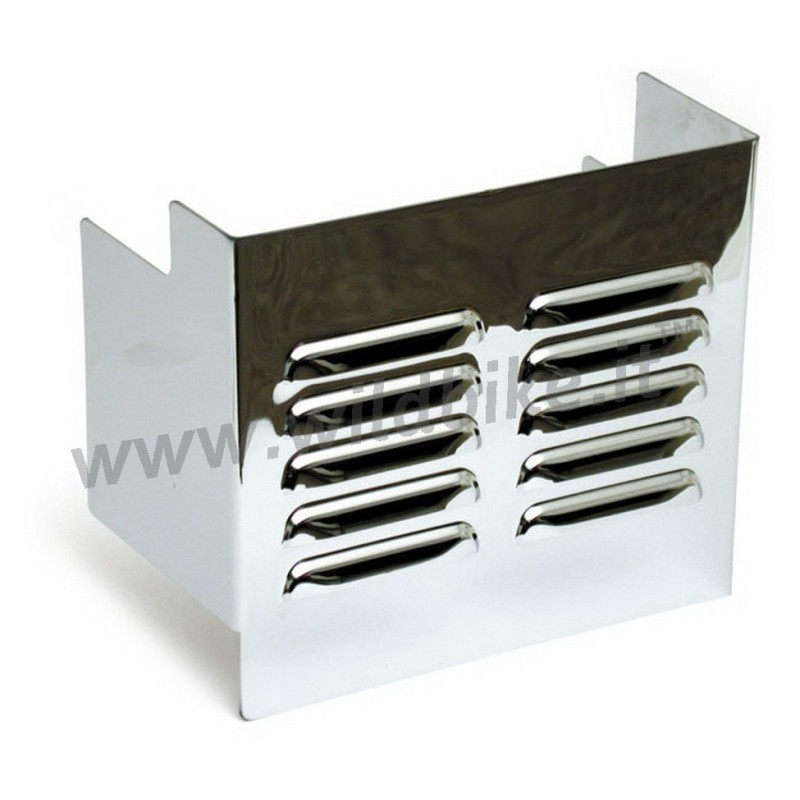 COUVERTURE BATTERIE MESH CHROME POUR HARLEY DAVIDSON XL SPORTSTER 82-96
