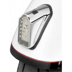 FEAUX ARRIERE CHROME MINI TOMBSTONE CLEAR LED POUR MOTO CUSTOM ET HARLEY DAVIDSON