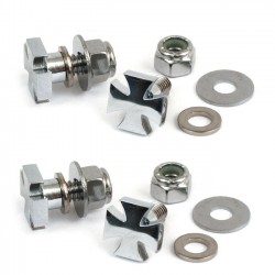 CROIX DE MALTE ÉCROUS VIS POUR SUPPORT MOTO CUSTOM ET HARLEY DAVIDSON