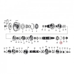 ANNEAU DE RETENUE ROULEMENT DE TRANSMISSION OEM HD 35038-89A HARLEY DAVIDSON XL SPORTSTER 96-20