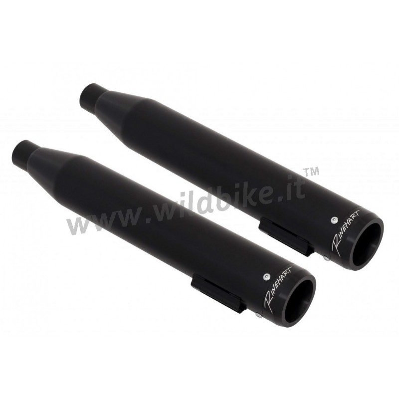 POT D'ECHAPPEMENT RINEHART 3" DUALS SLIP-ON NOIR HARLEY DAVIDSON FLS FLST SOFTAIL 2007-2017