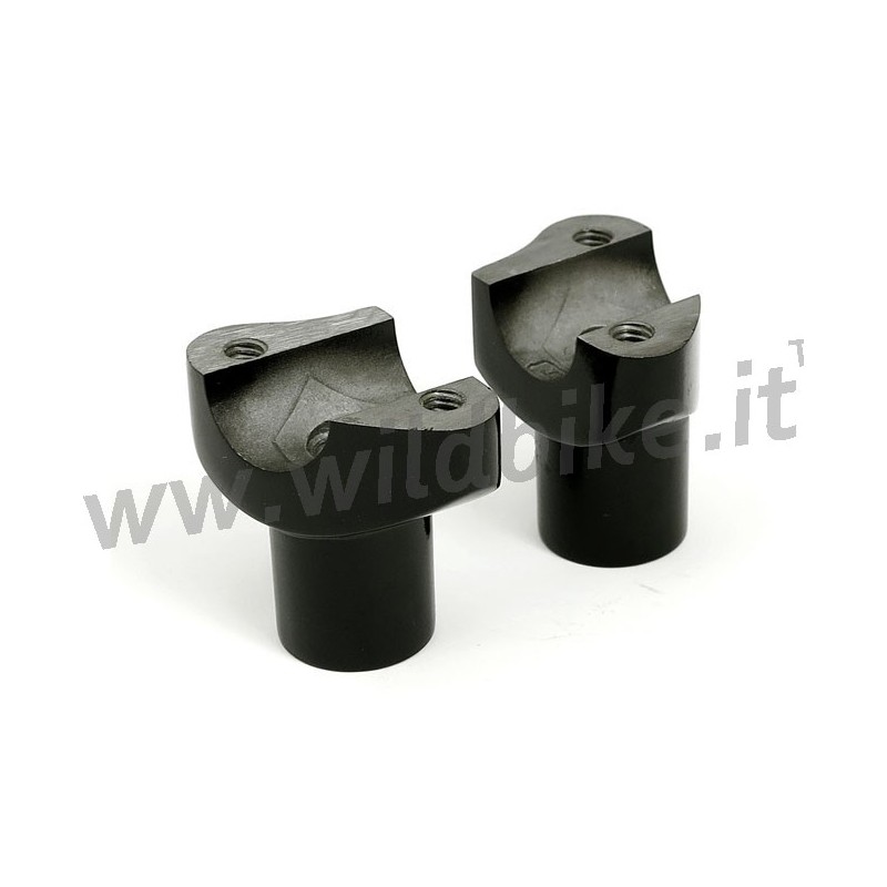 RISER OEM STYLE KIT ALZA MANUBRIO 1" 50 MM. CORTI NERI PER HARLEY DAVIDSON