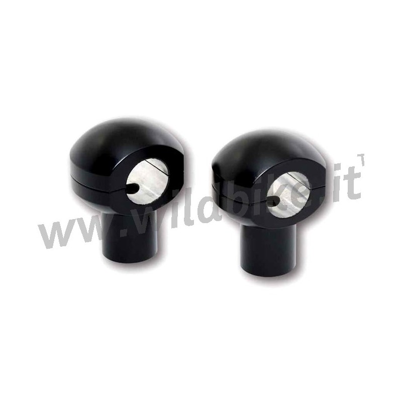 RISER BALL HANDLEBAR 1" SHORT 25 MM BLACK FOR HARLEY DAVIDSON