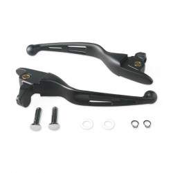 LEVE IN ALLUMINIO FRENO E FRIZIONE SLOTTED 3 NERE OPACHE HARLEY DAVIDSON SOFTAIL M-EIGHT 18-21