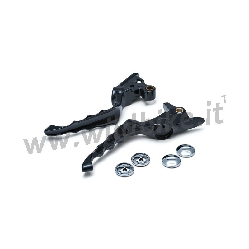 LEVE IN ALLUMINIO FRENO E FRIZIONE ZOMBIE NERE HARLEY DAVIDSON SOFTAIL M-EIGHT 18-21