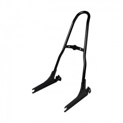 BLACK SISSY BAR KIT 21" UPRIGHT ONE PIECE HARLEY DAVIDSON FXD DYNA 06-17