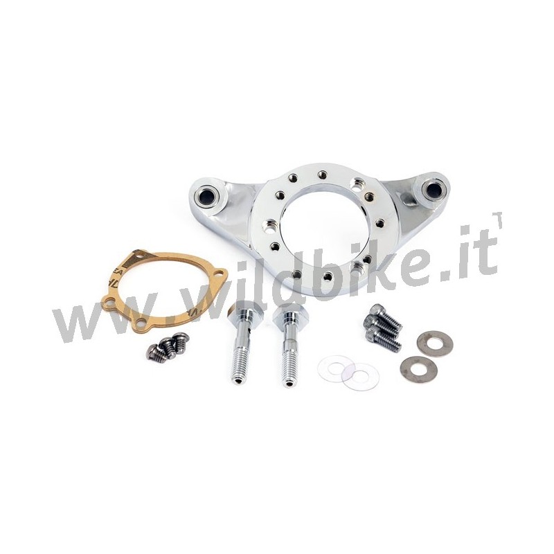 AIR CLEANER ALUMINIUM CNC ADAPTER PLATE HARLEY DAVIDSON FXST FLST SOFTAIL 01-17