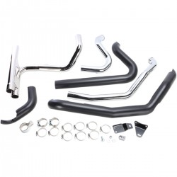 COLLECTEURS DOUBLE COBRA POWERPORT NOIR ECHAPPEMENTS HARLEY DAVIDSON FLH/FLT TOURING 95-16