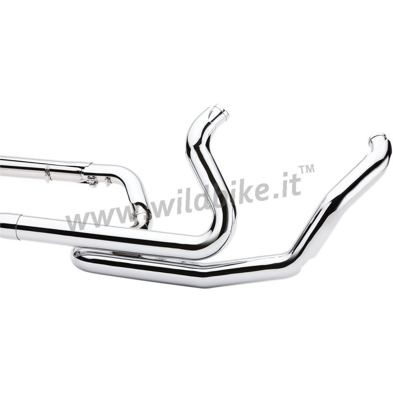 COLLECTEURS DOUBLE COBRA POWERPORT CHROMEE ECHAPPEMENTS HARLEY DAVIDSON FLH/FLT TOURING 95-16