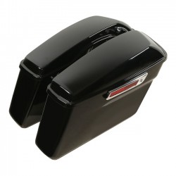 BLACK OEM-STYLE HARD SADDLEBAGS HARLEY DAVIDSON FLH FLT TOURING 2014-24