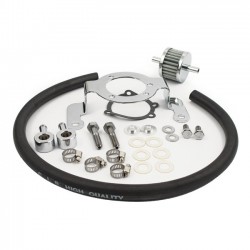 CRANKCASE BREATHER SUPPORT BRACKET KITS AIR CLEANER HARLEY DAVIDSON FXST FLST SOFTAIL 93-17