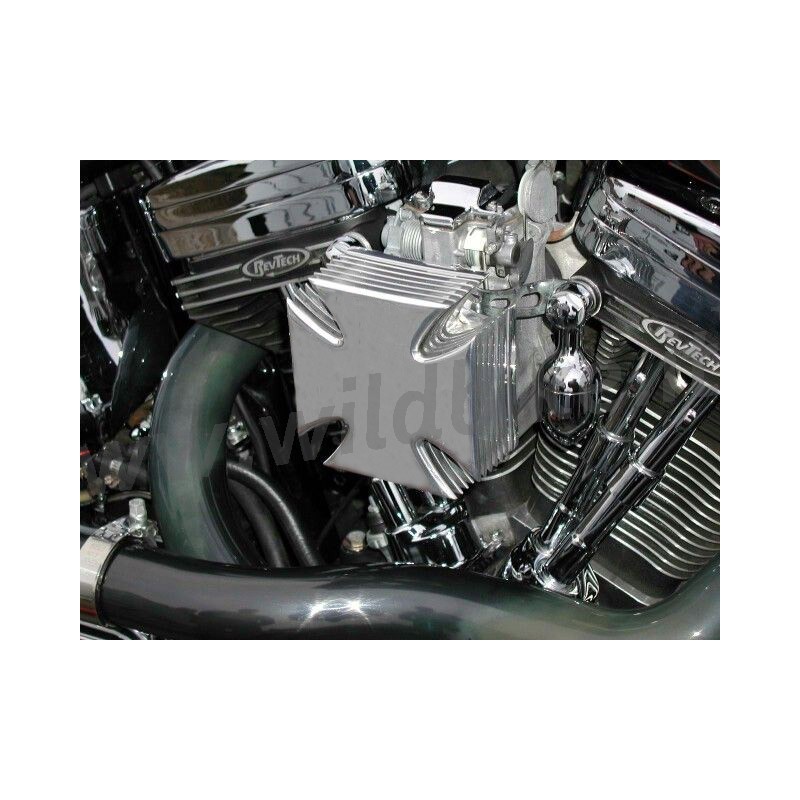 CHROME MALTESE CROSS KIT AIR FILTER HARLEY DAVIDSON FXST FLST SOFTAIL 1993-2017