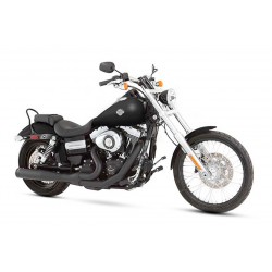 POT D'ECHAPPEMENT COMPLET RINEHART 2IN1 RACING NOIR MATTE HARLEY DAVIDSON FXD DYNA 06-17