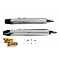 SCARICHI MARMITTE WYATT GATLING® SLIP-ON 4" TAPERED GUN HARLEY DAVIDSON FLH/FLT TOURING 95-16