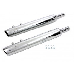 SCARICHI MARMITTE WYATT GATLING® SLIP-ON 4" SLASH CROMATI HARLEY DAVIDSON FLH/FLT TOURING 95-16