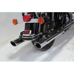 SILENCIEUX POTS D'ECHAPPEMENTS SLIP-ON 4" SLASH DOWN CHROME HARLEY DAVIDSON FLH/FLT TOURING 95-16