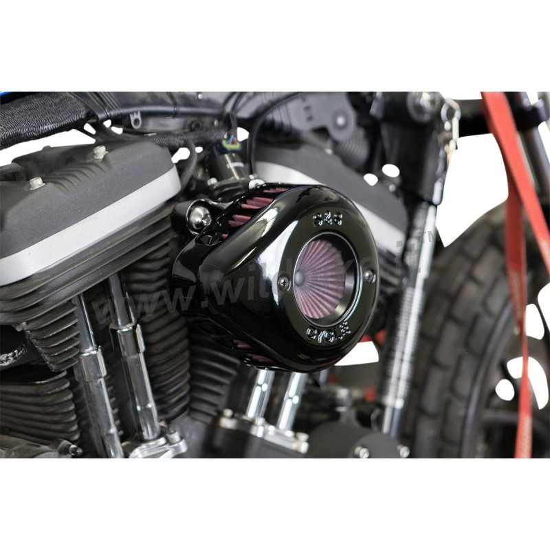 FILTRO ARIA S&S AIR STINGER™ NERO LUCIDO PER HARLEY DAVIDSON XL SPORTSTER 07-21