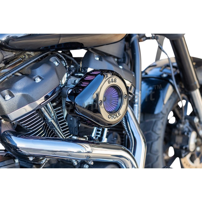 BLACK AIR CLEANER S&S STINGER™ HARLEY DAVIDSON SOFTAIL 2018-2024