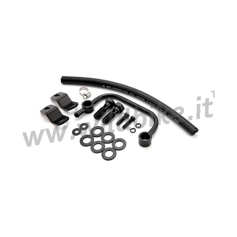 KIT RACCORDO SFIATO NERO PER FILTRO ARIA HARLEY DAVIDSON XL SPORTSTER 91-21